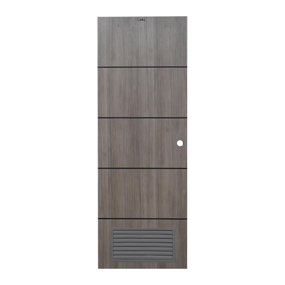 ประตูห้องน้ำ UPVC AZLE PZL4 70X200 ซม. สี TEXES OAK เจาะลูกบิด