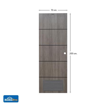 ประตูห้องน้ำ UPVC AZLE PZL4 70X200 ซม. สี TEXES OAK เจาะลูกบิด_5