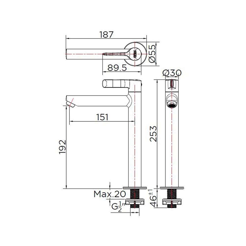 ก๊อกอ่างล้างหน้า KARAT FAUCET KF-63-101-50