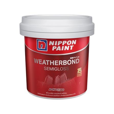 สีน้ำทาภายนอก NIPPON PAINT WEATHERBONDFLEX 9L SG BASE A_0