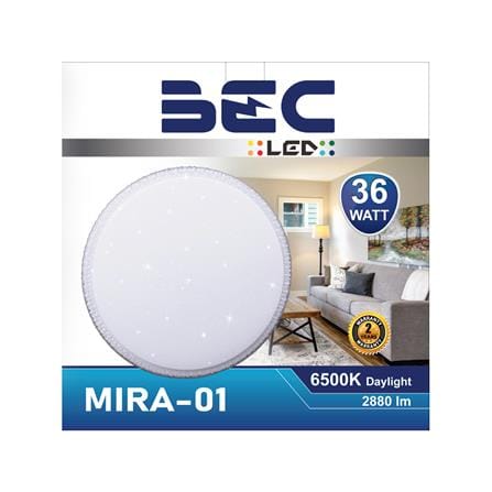 ไฟเพดาน LED BEC MIRA-01 15 นิ้ว 36 วัตต์ DAYLIGHT สีขาว_2