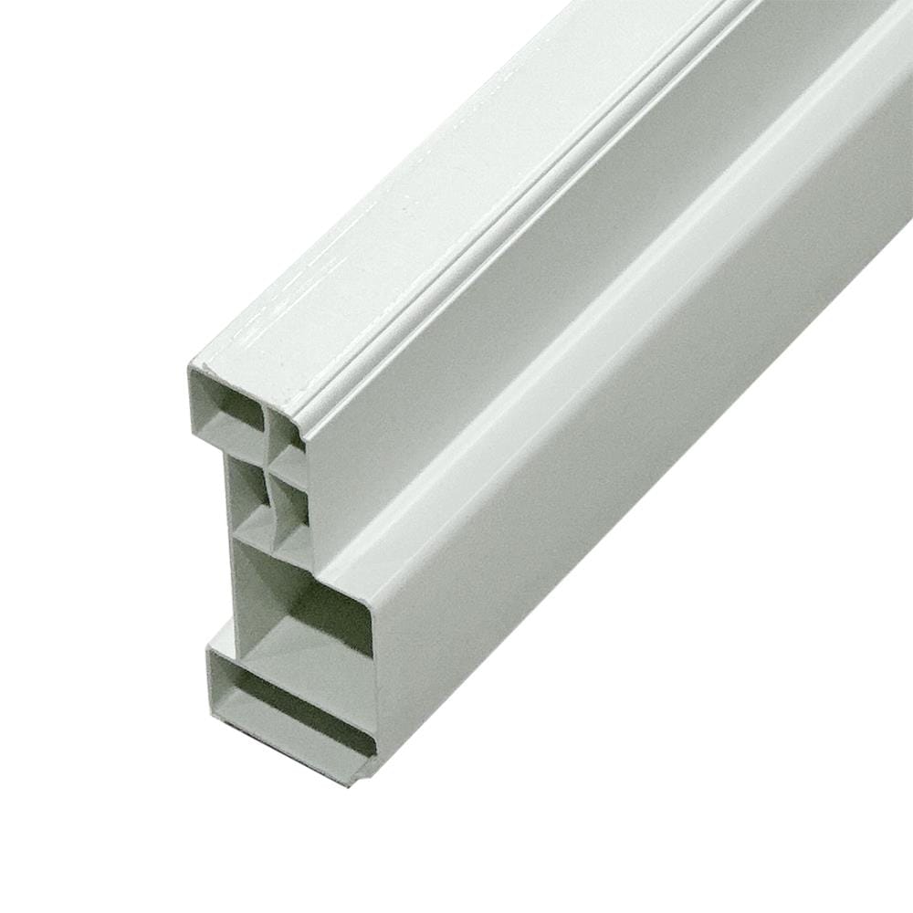 ประตูห้องน้ำ UPVC AZLE AZ111 KOI FISH  70X200 ซม. สีขาว พร้อมวงกบ ไม่เจาะลูกบิด
