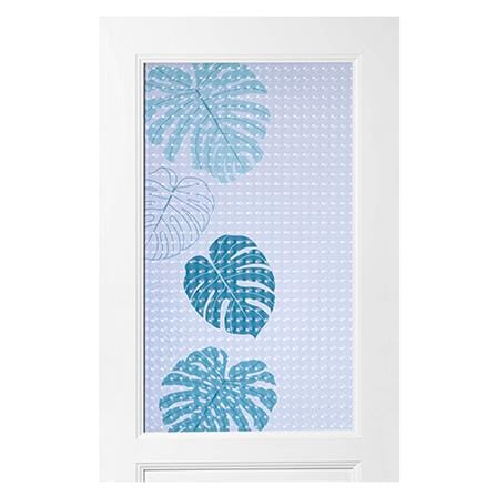 ประตูห้องน้ำ UPVC AZLE AZ112 MONSTERA 70X200 ซม. สีขาว พร้อมวงกบ ไม่เจาะลูกบิด_2