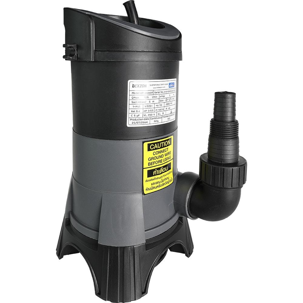 ปั๊มจุ่มน้ำเสีย DEXZON HP-400DT 400 วัตต์