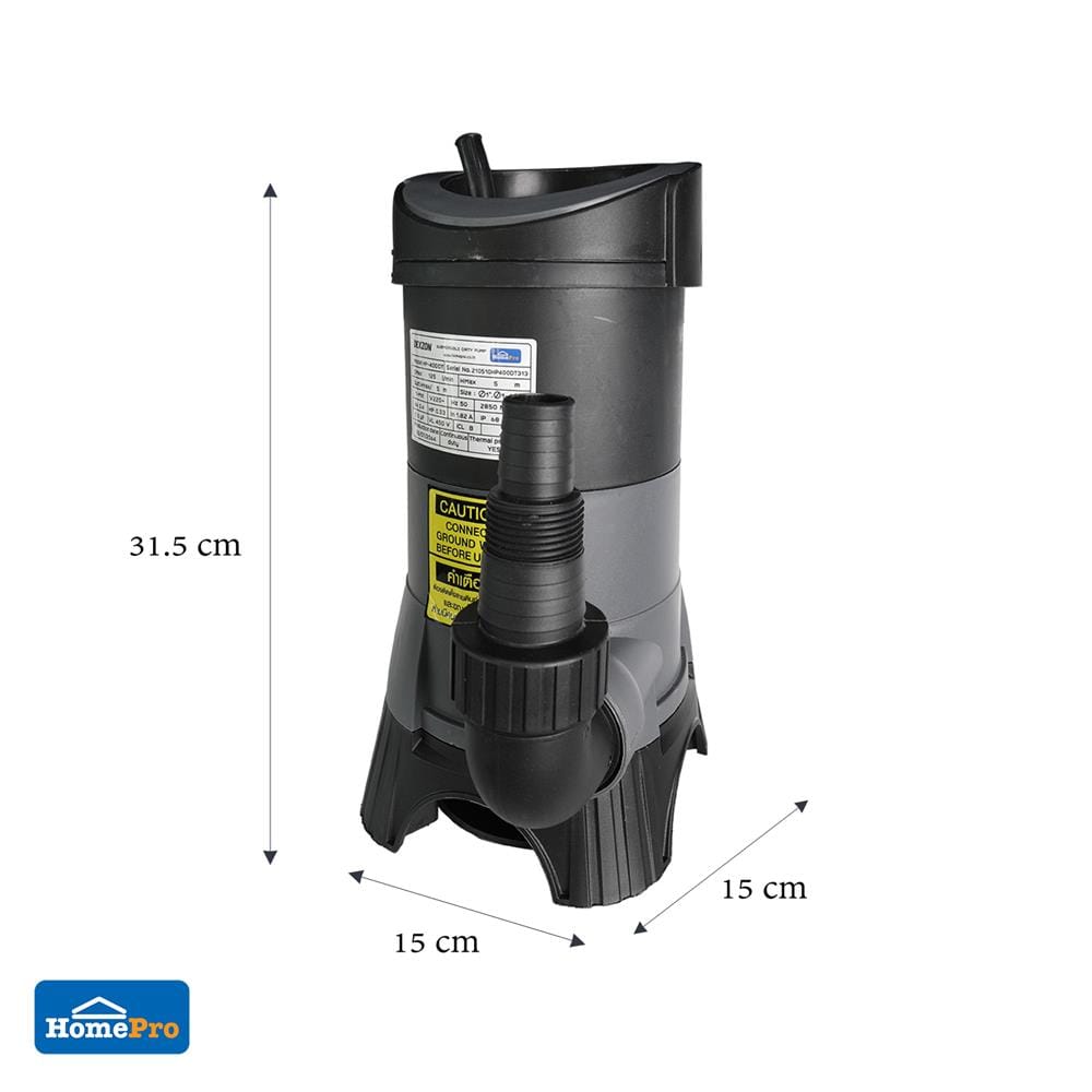 ปั๊มจุ่มน้ำเสีย DEXZON HP-400DT 400 วัตต์