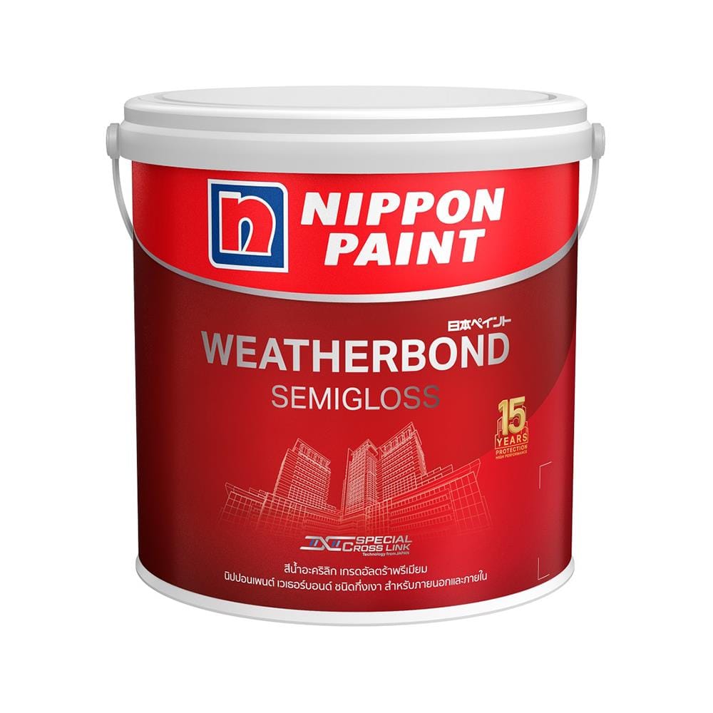 สีน้ำทาภายนอก NIPPON PAINT WEATHERBOND SG  BASE C 1GL