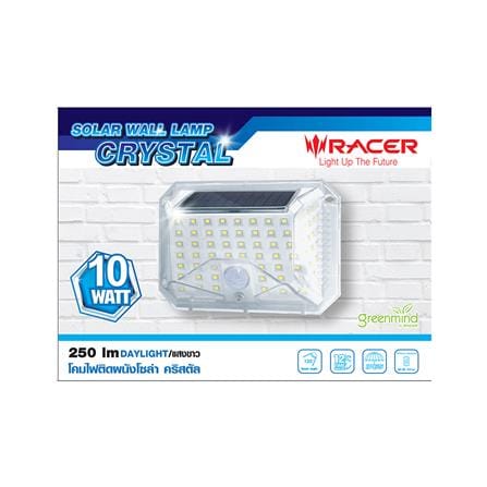 ไฟผนังภายนอก SOLAR RACER CRYSTAL 10 วัตต์ DAYLIGHT สีขาว_3