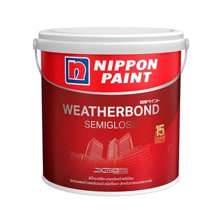 สีน้ำทาภายนอก NIPPON PAINT WEATHERBOND BASE B กึ่งเงา 1 แกลลอน_0