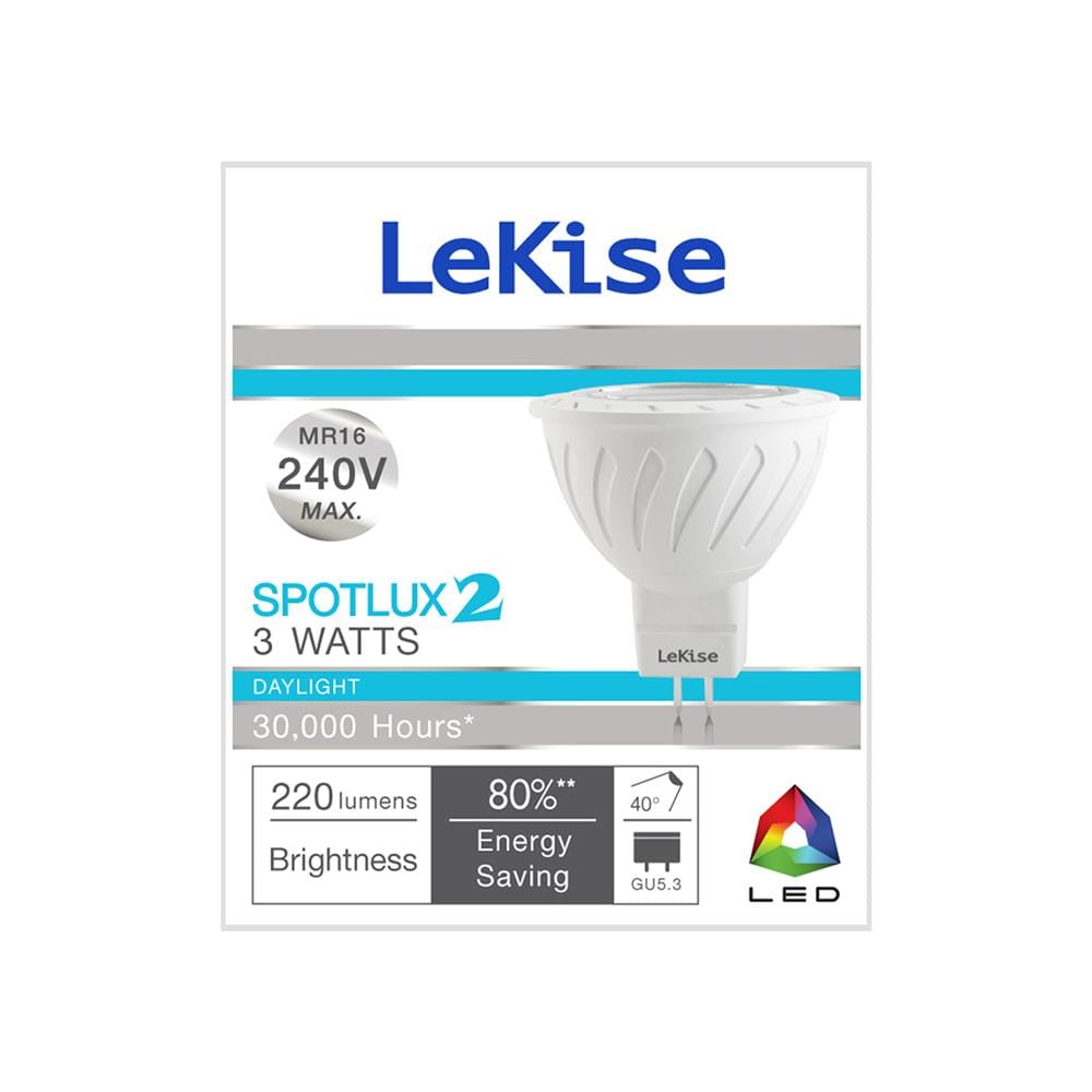 หลอด LED LEKISE MR16 SLX2 3 วัตต์ DAYLIGHT GU5.3