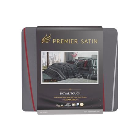 ชุดผ้าปูที่นอน 6 ฟุต (ชุด 3 ชิ้น) PREMIER SATIN ROYAL TOUCH PC109_4