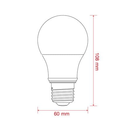 หลอด LED LEKISE A60 KLASSIC 12 วัตต์ E27 WARMWHITE_4
