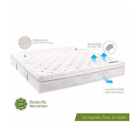 ที่นอนสปริง 3.5 ฟุต SPRINGMATE รุ่น NADIA_3