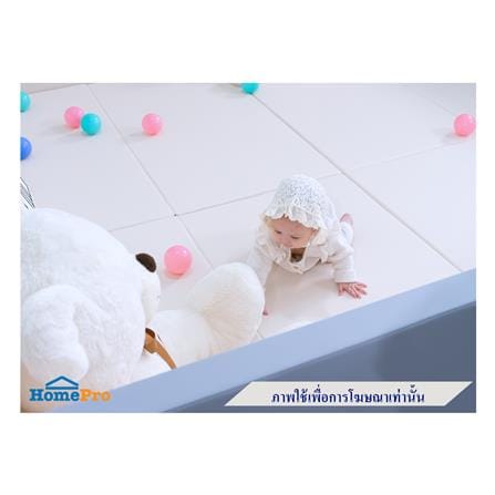 คอกกั้นเด็ก GEKO ไซซ์ S หนัง PU สีชมพู/ครีม_7