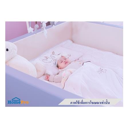 คอกกั้นเด็ก GEKO ไซซ์ M หนัง PU สีเทา/ครีม_5