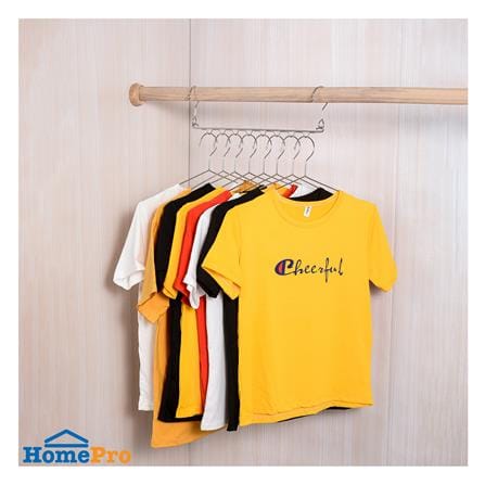 ขอแขวนไม้แขวนเสื้อ 8 ช่องสเตนเลส PLIM_3