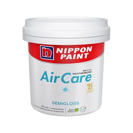 สีน้ำทาภายใน NIPPON PAINT AIR CARE  BASE A กึ่งเงา 2.5 แกลลอน