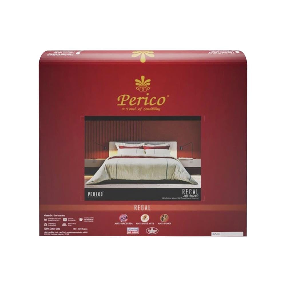 ชุดผ้าปูที่นอน 6 ฟุต 3 ชิ้น PERICO REGAL RE221