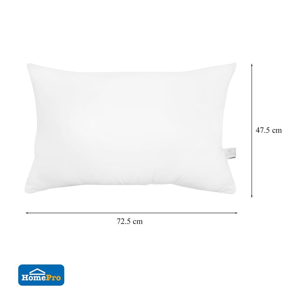 หมอนหนุน ใยสังเคราะห์ HOME LIVING STYLE PRO 19x29 นิ้ว สีขาว