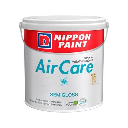 สีน้ำทาภายใน NIPPON PAINT AIR CARE  BASE D กึ่งเงา 1 แกลลอน_0
