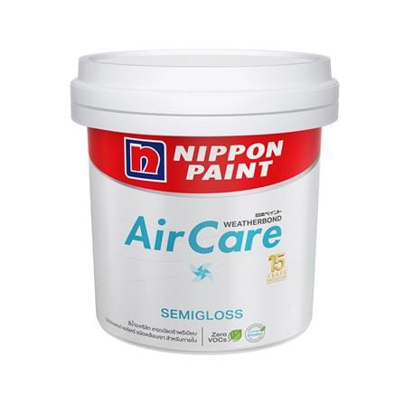 สีน้ำทาภายใน NIPPON PAINT AIR CARE  BASE D กึ่งเงา 2.5 แกลลอน