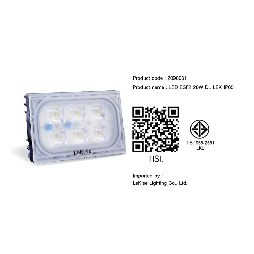 สปอตไลท์ภายนอก LED LEKISE EASY FLOOD GEN 2 20 วัตต์ DAYLIGHT