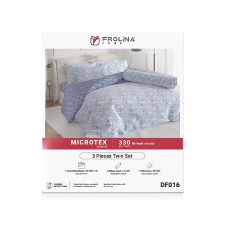 ชุดผ้าปูที่นอน 3.5 ฟุต 3 ชิ้น FROLINA MICROTEX DF016_2