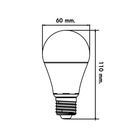 หลอด LED LUMAX ECO BULB 5 วัตต์ WARMWHITE E27_4
