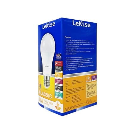 หลอด LED LEKISE A60 KLASSIC 15 วัตต์ WARMWHITE E27_2