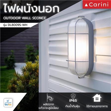 ไฟผนังภายนอก CARINI DL8009S-WH สีขาว_4