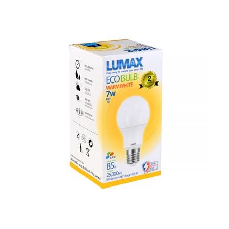 หลอด LED LUMAX ECO BULB 7 วัตต์ WARMWHITE E27_2