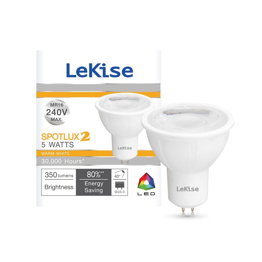 หลอด LED LEKISE SPOTLUX2 MR16 5 วัตต์ WARMWHITE GU5.3