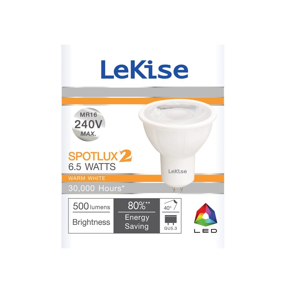 หลอด LED LEKISE SPOTLUX2 MR16 6.5 วัตต์ WARMWHITE GU5.3