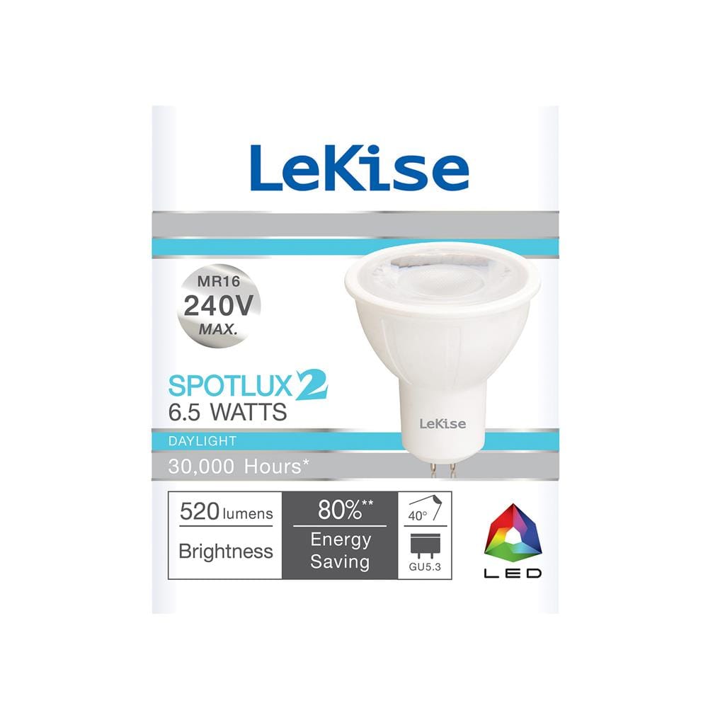 หลอด LED LEKISE SPOTLUX MR16 6.5 วัตต์ DAYLIGHT GU5.3
