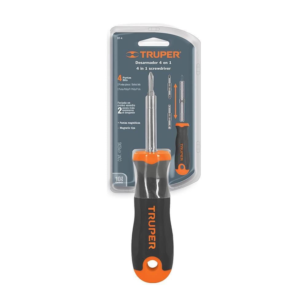 ชุดไขควงชุด TRUPER 4IN1 (DT-4) 14200
