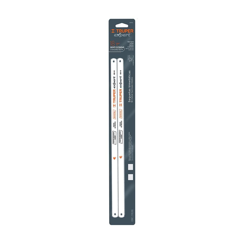 ใบเลื่อยตัดเหล็ก TRUPER 24TPI (SBI-24/2) 2 ชิ้น/ชุด