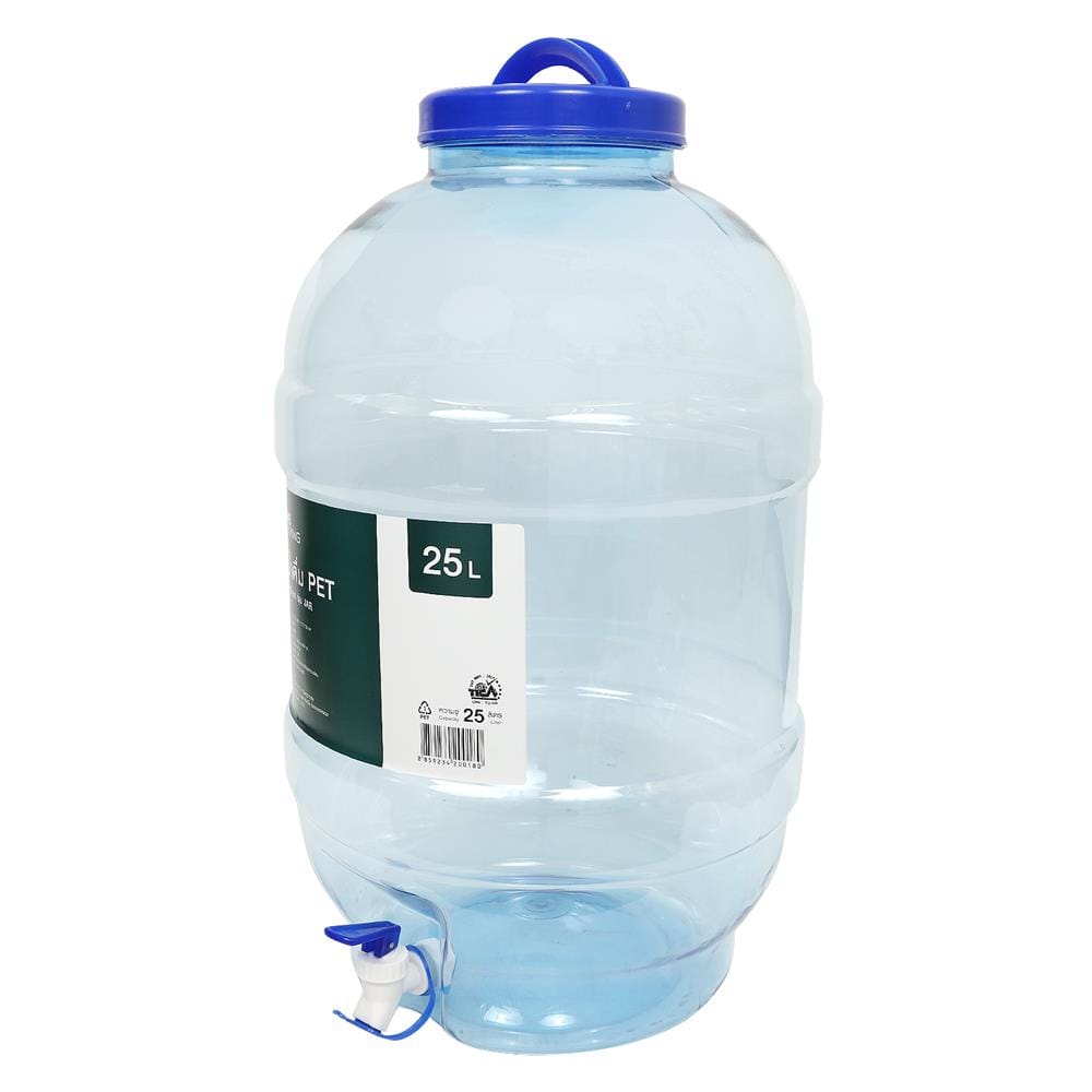 ถังน้ำดื่มมีก๊อก ME LIVING JAR สีฟ้า 25 ลิตร
