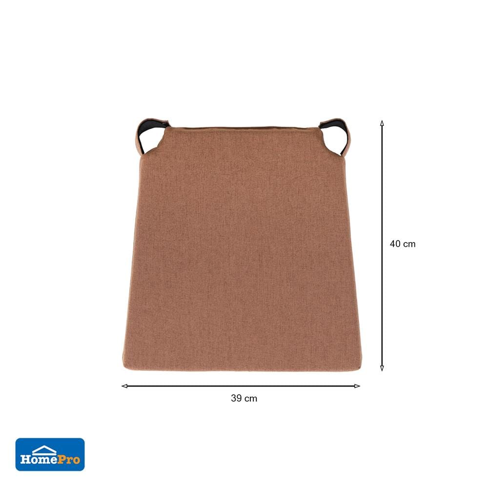 เบาะรองนั่ง HOME LIVING STYLE TRAPEZ 15x15 นิ้ว สีน้ำตาล