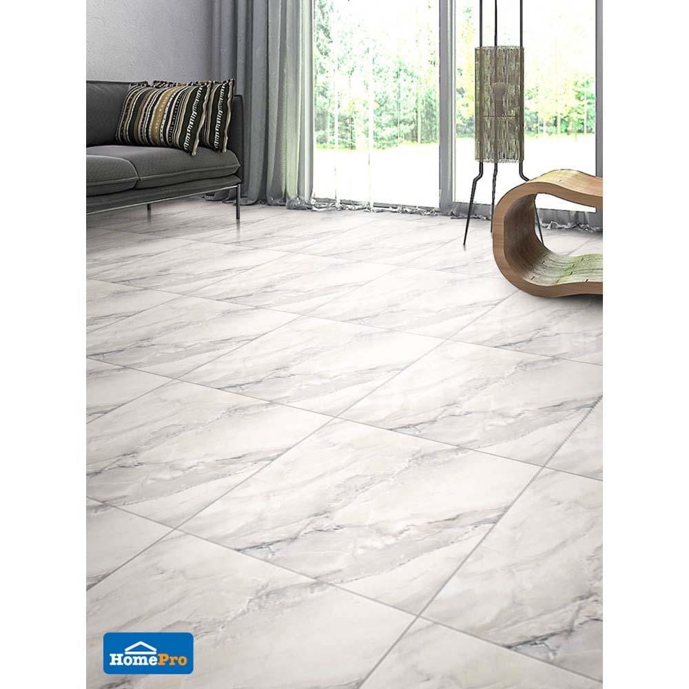 กระเบื้องพื้น 60x60 ซม. ภูผา นินิว ไวท์ 1.44M2