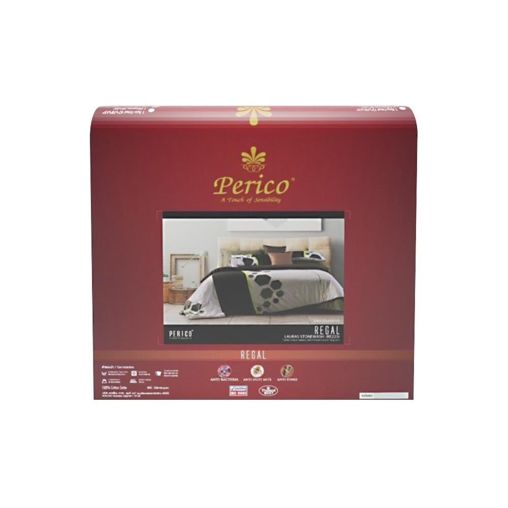 ชุดผ้าปูที่นอน 6 ฟุต 3 ชิ้น PERICO REGAL RE223