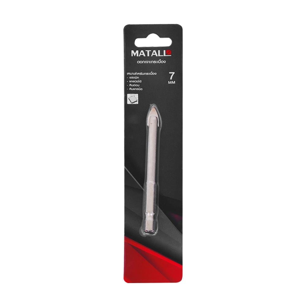 ดอกเจาะกระเบื้อง MATALL DRILL BIT FOR TILE 7.0 7.0X80 มม.