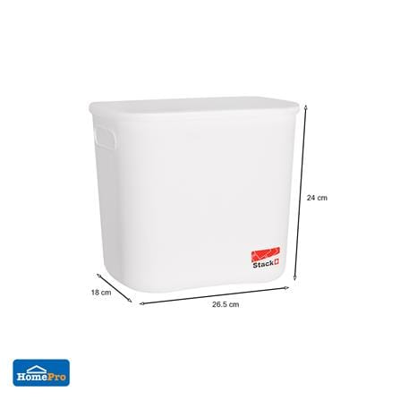 กล่องฝาปิด STACKO 63517 L CALLA 18x26.5x24 ซม. สีขาว_6