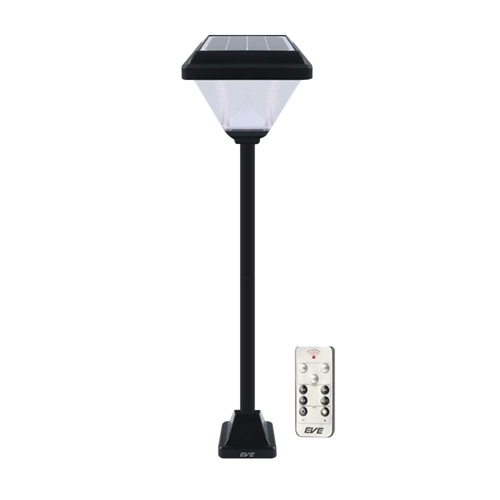 ไฟหัวเสา SOLAR EVE 595545 2 วัตต์ COOLWHITE DAYLIGHT WARMWHITE สีดำ
