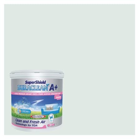 สีน้ำทาภายใน TOA SUPERSHIELD DURACLEAN A PLUS #7484 สี BAY CRUISE ด้าน 2.5 แกลลอน_0