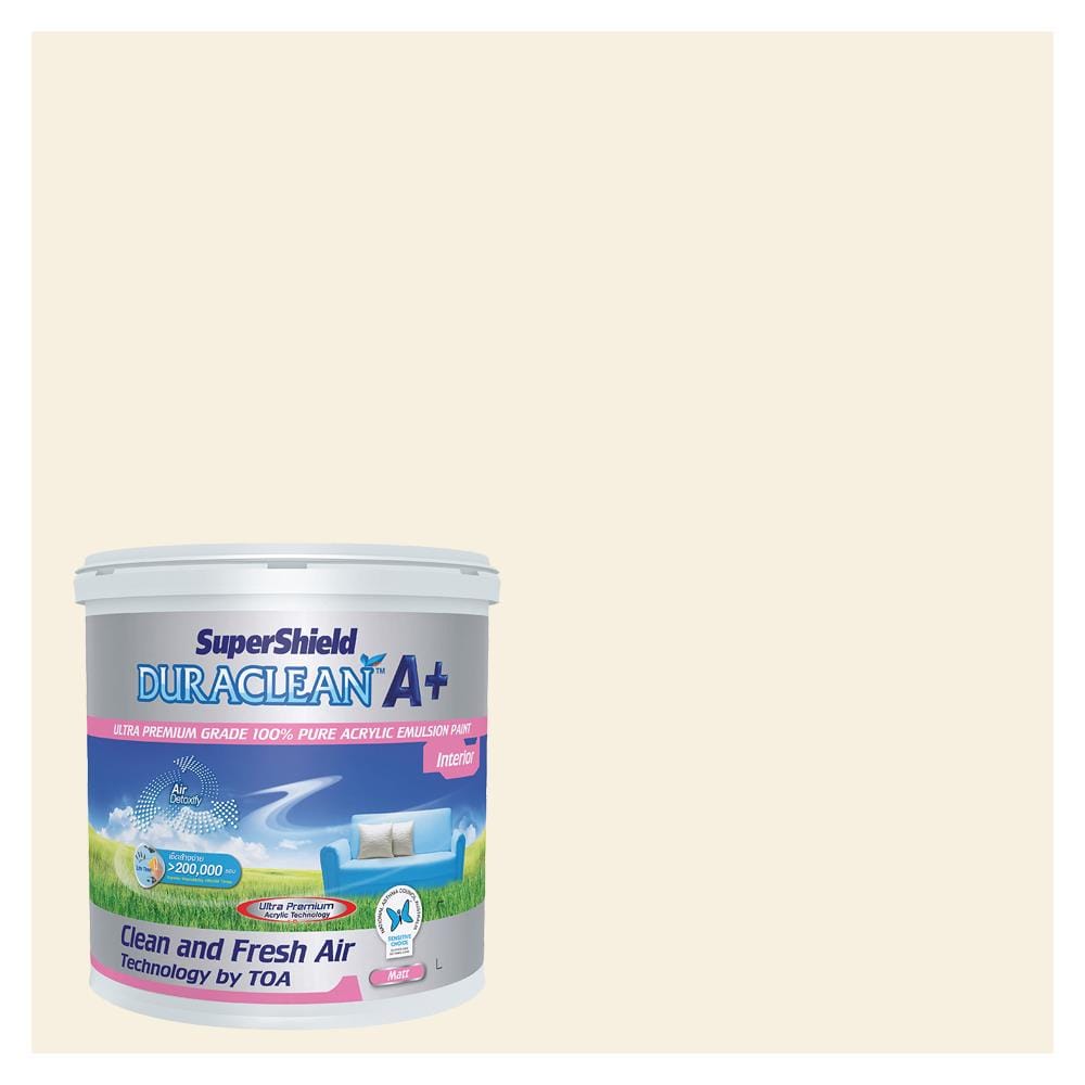 สีน้ำทาภายใน TOA SUPERSHIELD DURACLEAN A PLUS #8783 สี AMBER TINT ด้าน 2.5 แกลลอน
