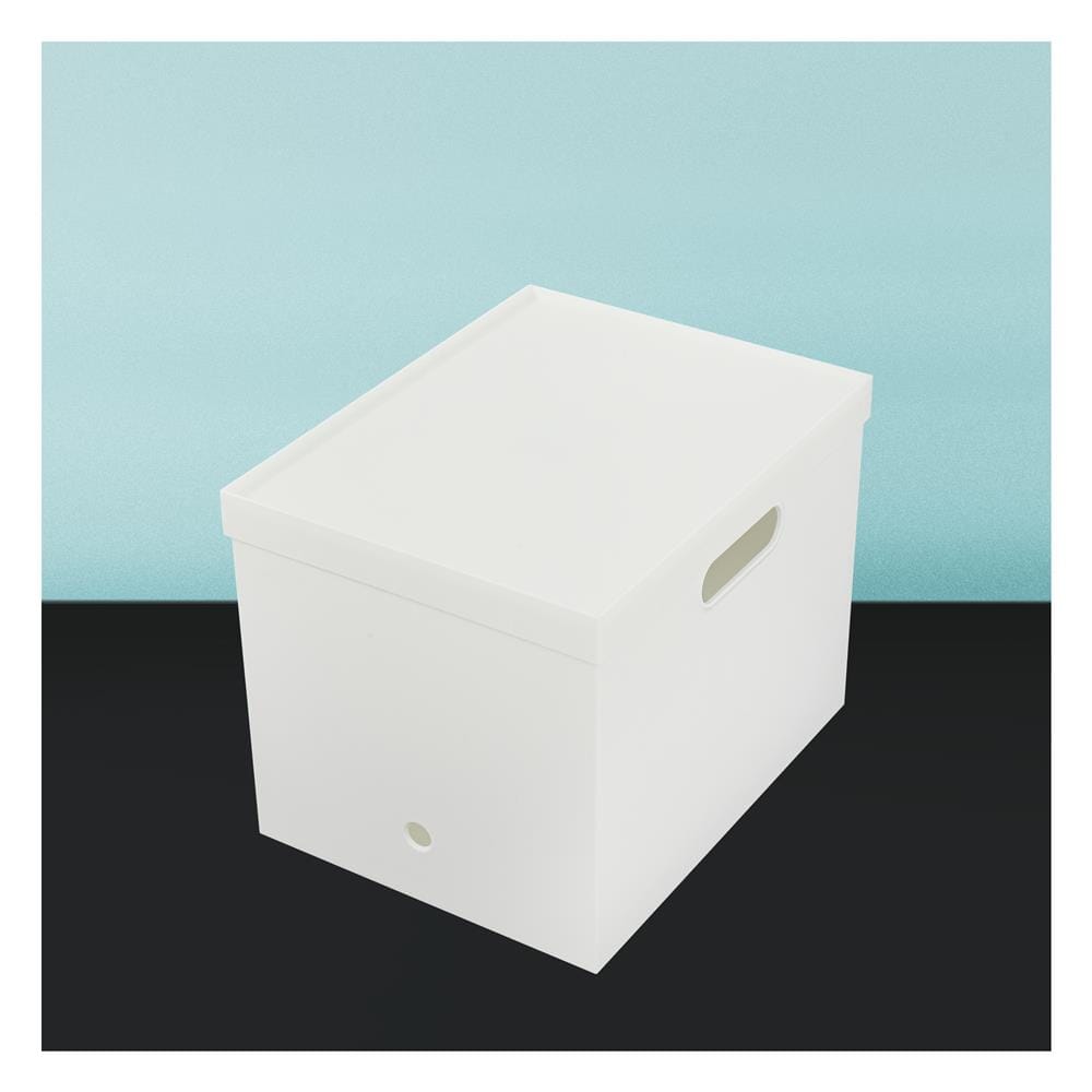 ฝากล่องเก็บของ STACKO BALLI 32.9x25.7x3 ซม. สีขาว