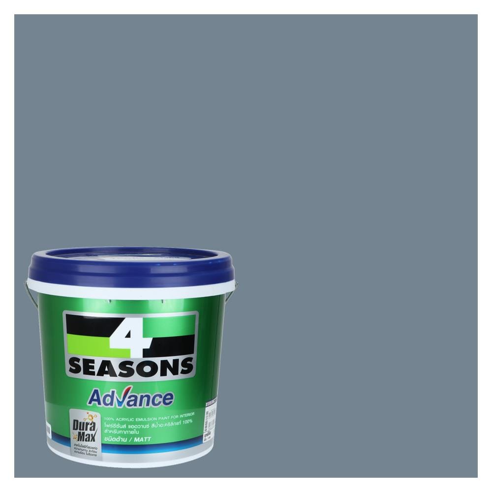 สีน้ำทาภายใน ชนิดด้าน TOA 4 SEASONS ADVANCE BASE C 8264 สี MIRADOR 9 ลิตร