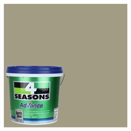 สีน้ำทาภายใน ชนิดด้าน TOA 4 SEASONS ADVANCE BASE B 8480 สี HEAD FOR THE BEACH 9 ลิตร_0