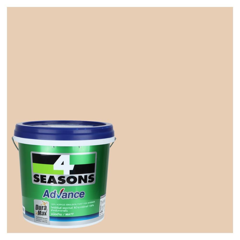 สีน้ำทาภายใน ชนิดด้าน TOA 4 SEASONS ADVANCE BASE A 8570 สี REGINA BEACH 9 ลิตร