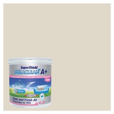 สีน้ำทาภายใน TOA SUPERSHIELD DURACLEAN A PLUS #8459 สี TRAVERTINE TRAIL ด้าน 2.5 แกลลอน_0