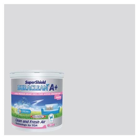 สีน้ำทาภายใน TOA SUPERSHIELD DURACLEAN A PLUS #8332 สี WIBERIAN SNOWFLAKE ด้าน 2.5 แกลลอน